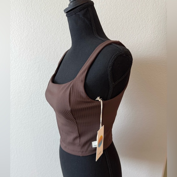 Vuori Inversion Rib Support Tank NWT Small Java Brown - Picture 7 of 15